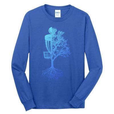 Disc Golf Basket And Tree Frolf Frisbee Golf Cool Gift Tall Long Sleeve T-Shirt