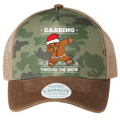 Dabbing Gingerbread Baking Cake Ugly Christmas Gift Legacy Tie Dye Trucker Hat