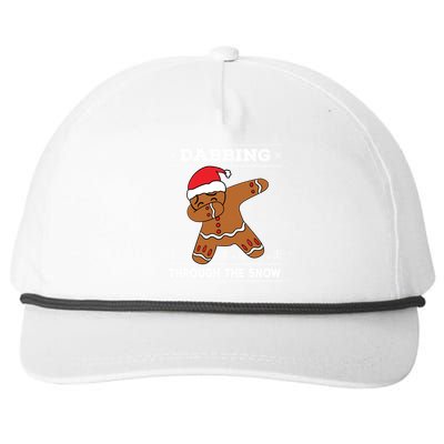 Dabbing Gingerbread Baking Cake Ugly Christmas Gift Snapback Five-Panel Rope Hat