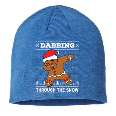 Dabbing Gingerbread Baking Cake Ugly Christmas Gift Sustainable Beanie