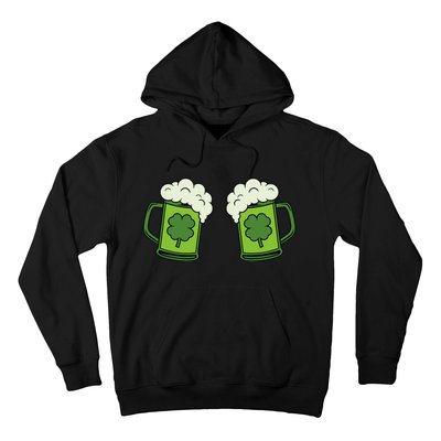 Drinking Green Beer Boobs Shamrock Irish Patricks Day Hoodie