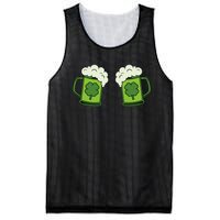 Drinking Green Beer Boobs Shamrock Irish Patricks Day Mesh Reversible Basketball Jersey Tank