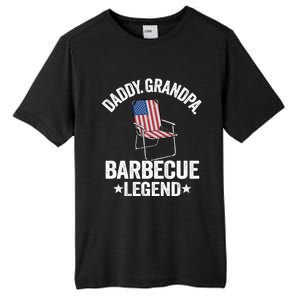 Daddy Grandpa Barbecue Legend 4th Of July Bbq Grillfather Gift Tall Fusion ChromaSoft Performance T-Shirt