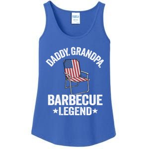 Daddy Grandpa Barbecue Legend 4th Of July Bbq Grillfather Gift Ladies Essential Tank