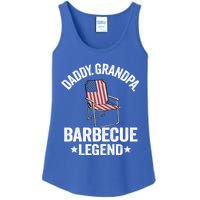 Daddy Grandpa Barbecue Legend 4th Of July Bbq Grillfather Gift Ladies Essential Tank