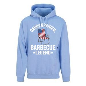 Daddy Grandpa Barbecue Legend 4th Of July Bbq Grillfather Gift Unisex Surf Hoodie