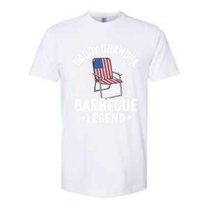 Daddy Grandpa Barbecue Legend 4th Of July Bbq Grillfather Gift Softstyle CVC T-Shirt