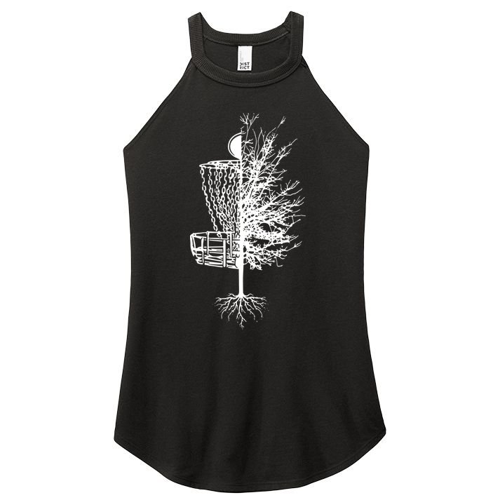 Disc Golf Basket Tree Frisbee Golf Women's Perfect Tri Rocker Tank