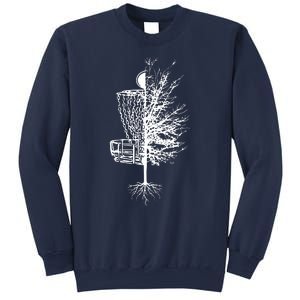 Disc Golf Basket Tree Frisbee Golf Sweatshirt