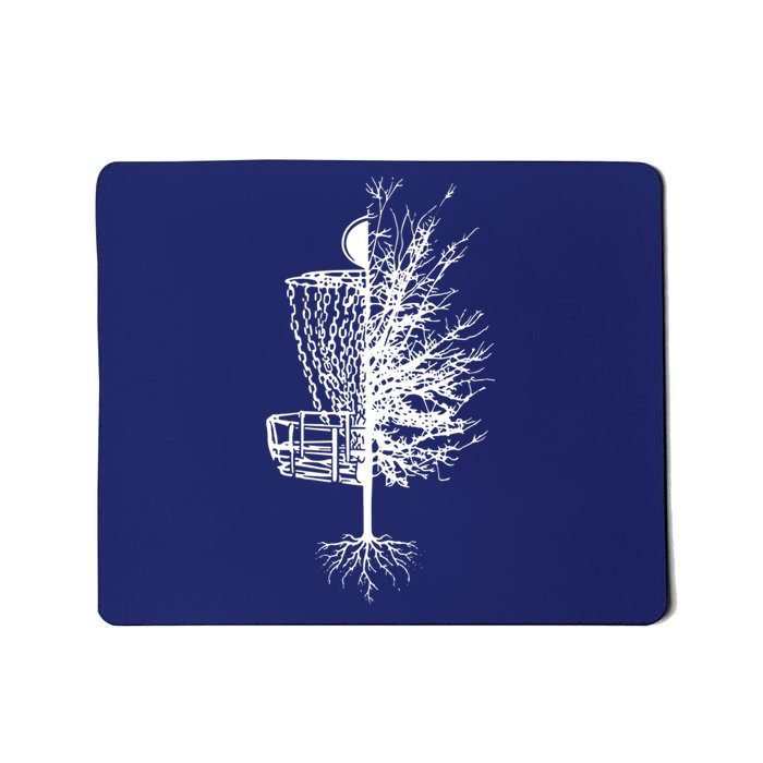 Disc Golf Basket Tree Frisbee Golf Mousepad