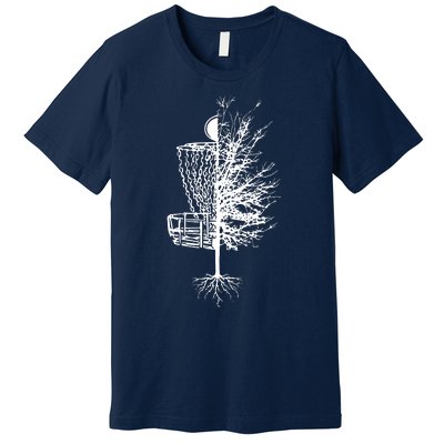 Disc Golf Basket Tree Frisbee Golf Premium T-Shirt