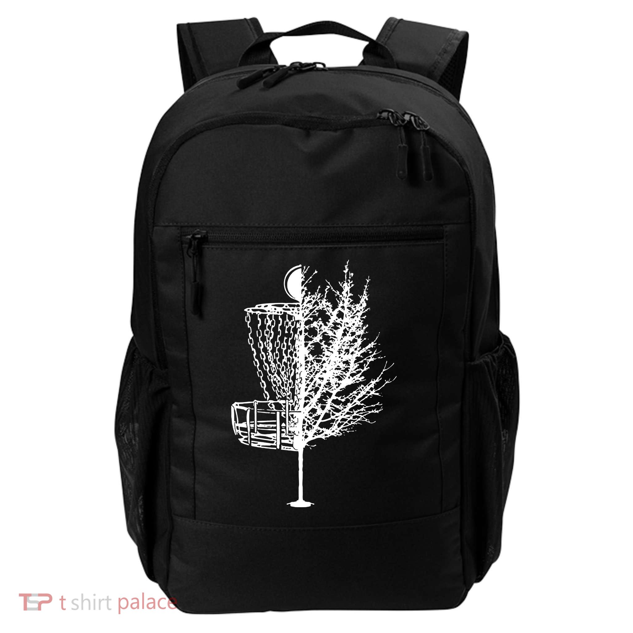 Disc Golf Basket Tree Shirts Funny Backpack