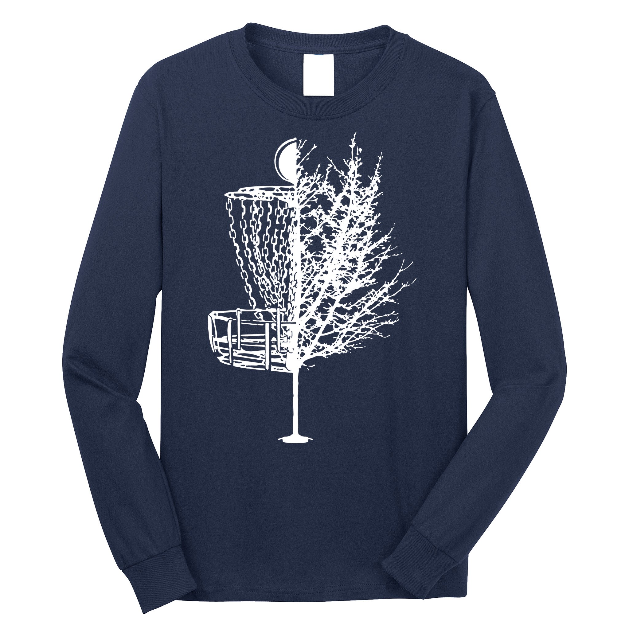 Disc Golf Basket Tree Shirts Funny Long Sleeve Shirt