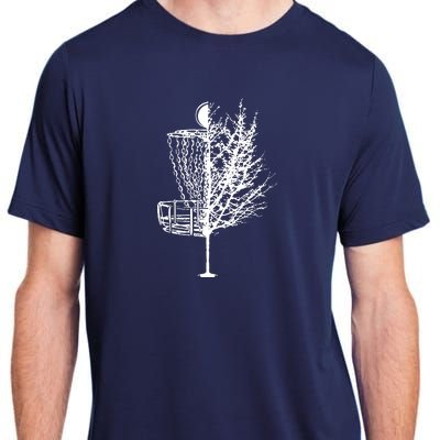 Disc Golf Basket Tree Shirts Funny Adult ChromaSoft Performance T-Shirt