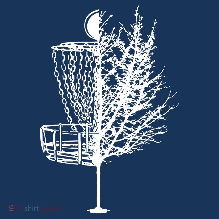 Disc Golf Basket Tree Shirts Funny Flatbill Hat