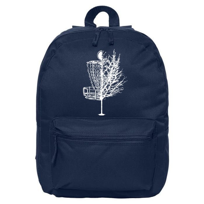 Disc Golf Basket Tree Shirts Funny 16 in Basic Backpack