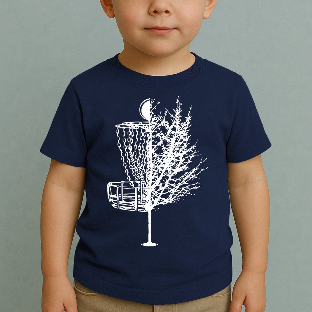 Disc Golf Basket Tree Shirts Funny Toddler T-Shirt