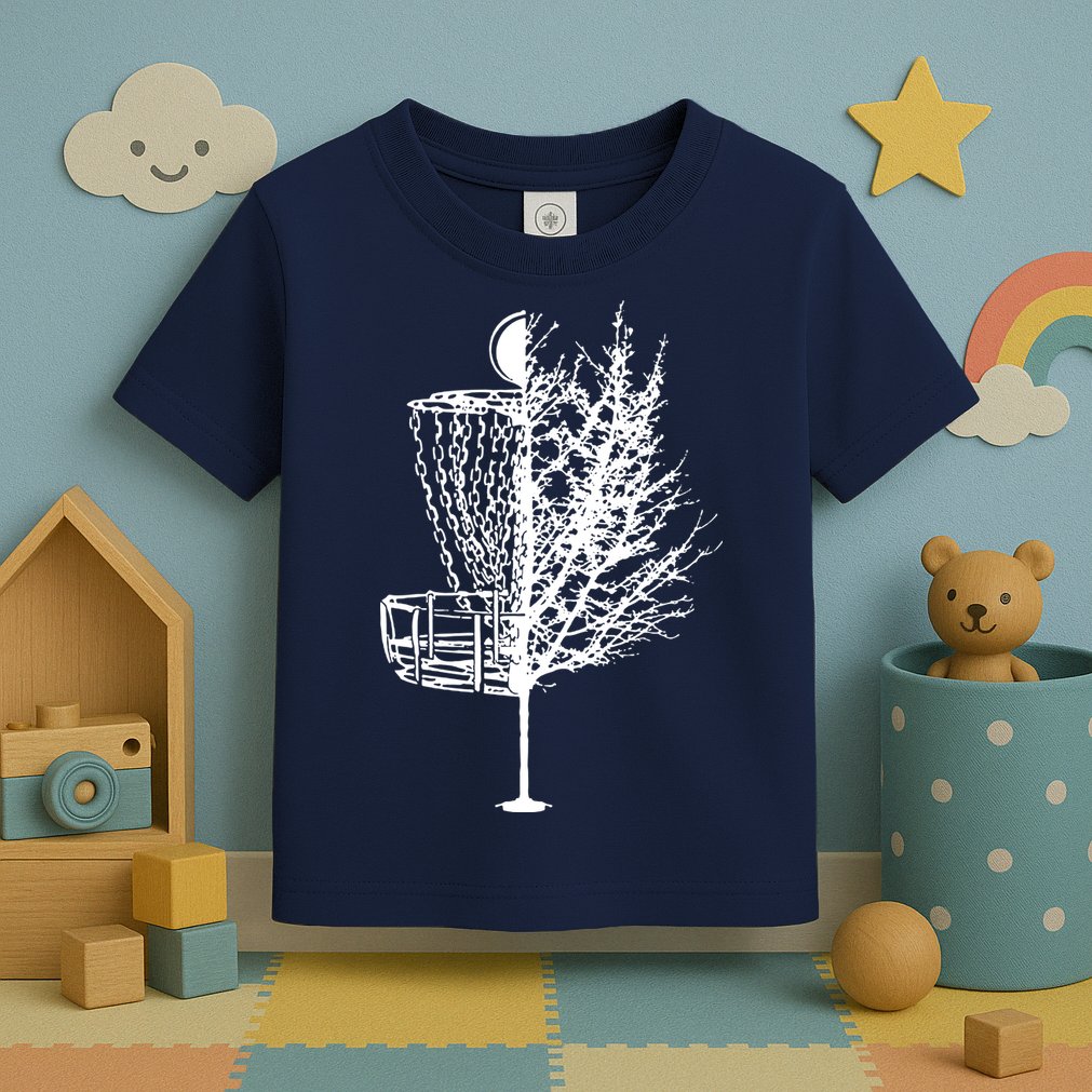 Disc Golf Basket Tree Shirts Funny Toddler T-Shirt