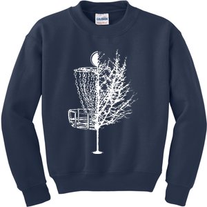 Disc Golf Basket Tree Shirts Funny Kids Sweatshirt