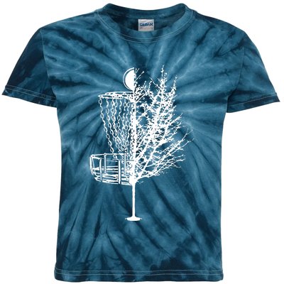 Disc Golf Basket Tree Shirts Funny Kids Tie-Dye T-Shirt