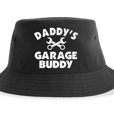 Daddy's Garage Buddy Funny Car Mechanic Sustainable Bucket Hat