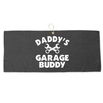 Daddy's Garage Buddy Funny Car Mechanic Large Microfiber Waffle Golf Towel