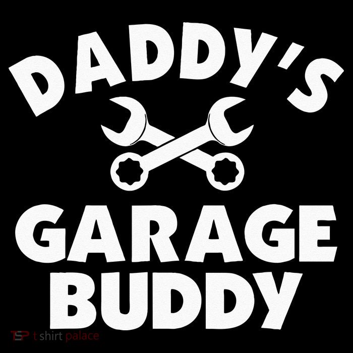Daddy's Garage Buddy Funny Car Mechanic Baby Bodysuit