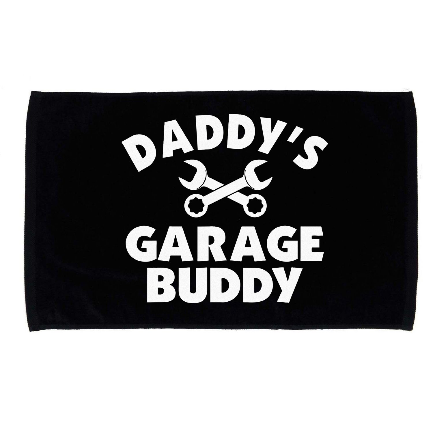 Daddy's Garage Buddy Funny Car Mechanic Microfiber Hand Towel