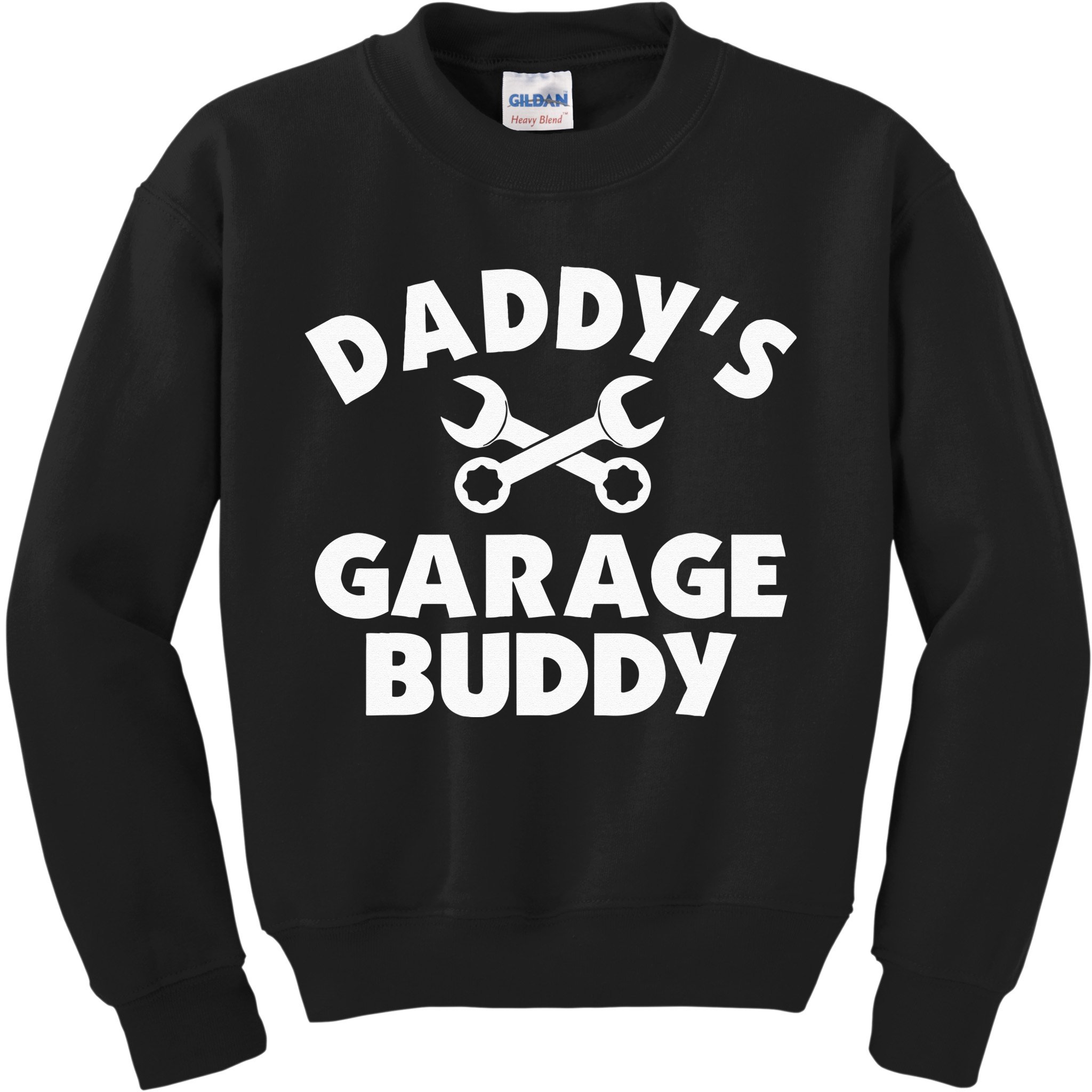 Daddy's Garage Buddy Funny Car Mechanic Kids Sweatshirt