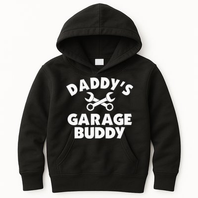 Daddy's Garage Buddy Funny Car Mechanic Kids Hoodie