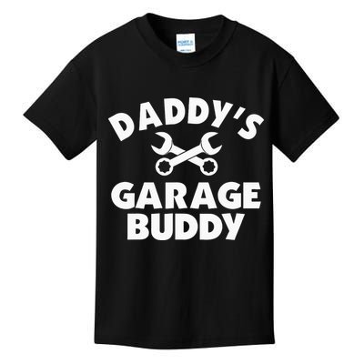 Daddy's Garage Buddy Funny Car Mechanic Kids T-Shirt