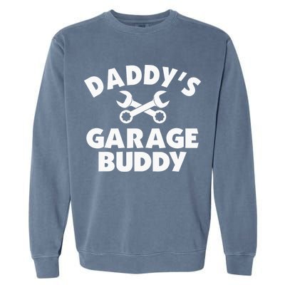 Daddy's Garage Buddy Funny Car Mechanic Garment-Dyed Sweatshirt