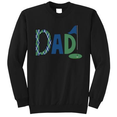 Dad Golf Birthday Boy Family Matching Golf Birthday Sweatshirt