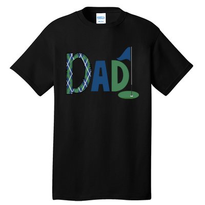 Dad Golf Birthday Boy Family Matching Golf Birthday Tall T-Shirt