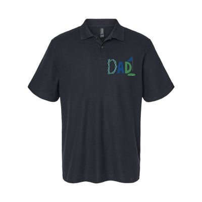 Dad Golf Birthday Boy Family Matching Golf Birthday Softstyle Adult Sport Polo