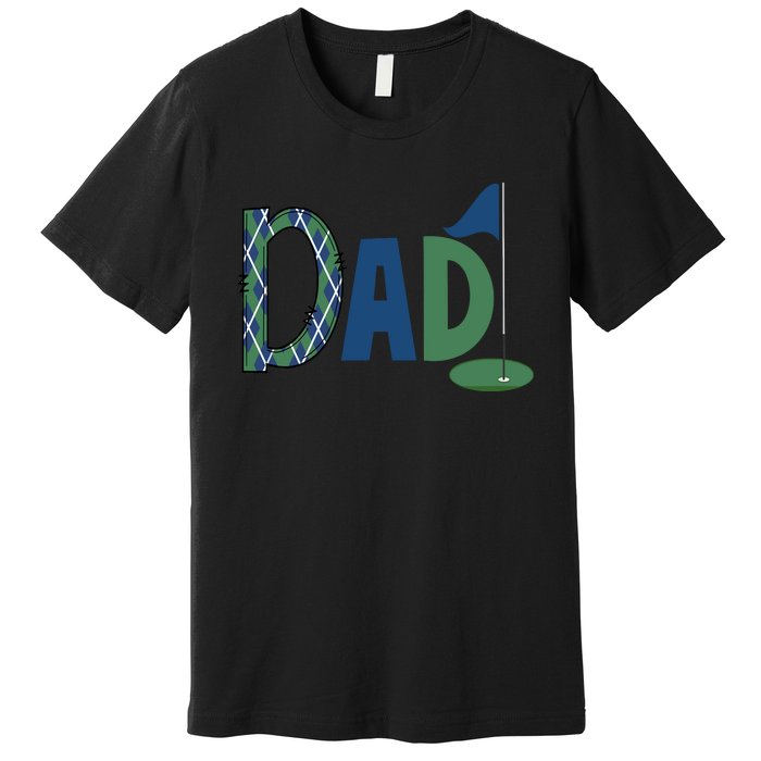 Dad Golf Birthday Boy Family Matching Golf Birthday Premium T-Shirt