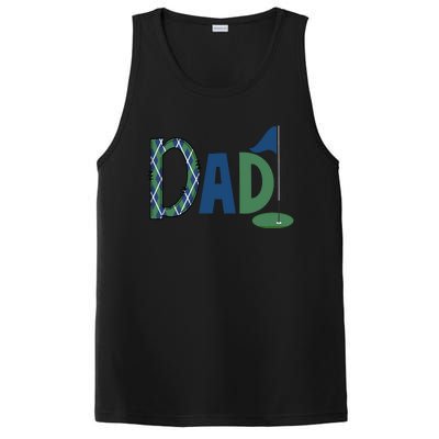 Dad Golf Birthday Boy Family Matching Golf Birthday PosiCharge Competitor Tank