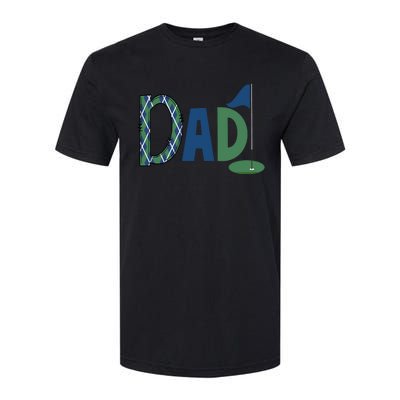 Dad Golf Birthday Boy Family Matching Golf Birthday Softstyle® CVC T-Shirt