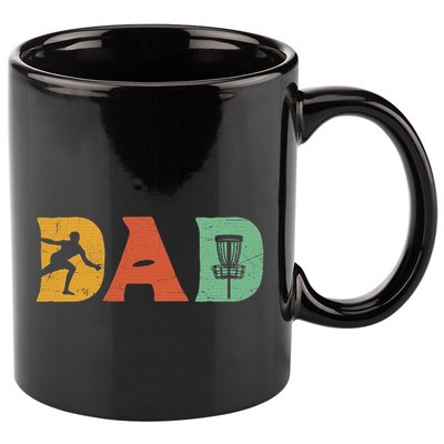 Disc Golf Best Dad By Par Father's Day Disc Golf 11oz C Handle Ceramic Mug