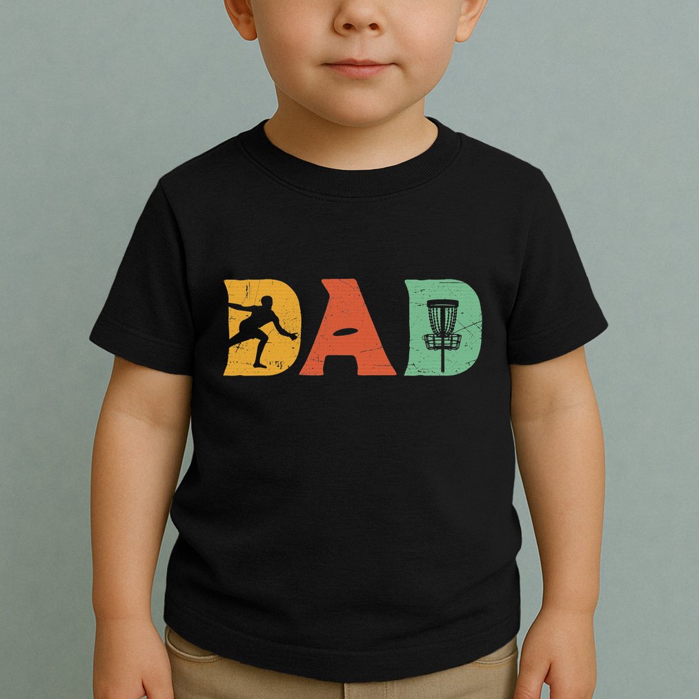 Disc Golf Best Dad By Par Father's Day Disc Golf Toddler T-Shirt