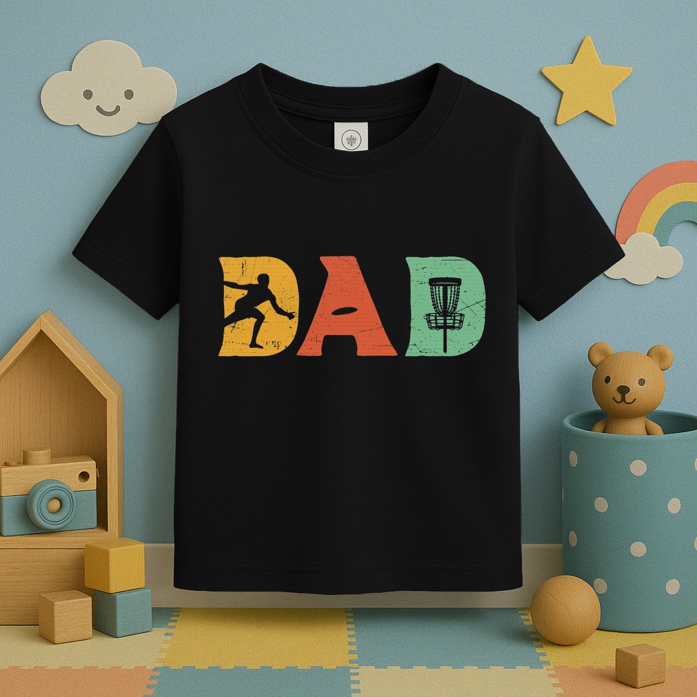 Disc Golf Best Dad By Par Father's Day Disc Golf Toddler T-Shirt