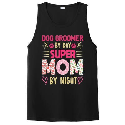 Dog Groomer By Day Super Moms By Night PosiCharge Competitor Tank