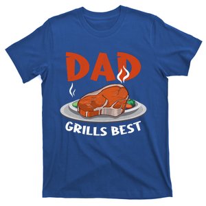 Dad Grills Best Steak Grilling Barbecue Fathers Day Bbq Gift T-Shirt