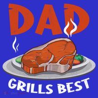 Dad Grills Best Steak Grilling Barbecue Fathers Day Bbq Gift Tall T-Shirt