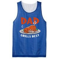 Dad Grills Best Steak Grilling Barbecue Fathers Day Bbq Gift Mesh Reversible Basketball Jersey Tank