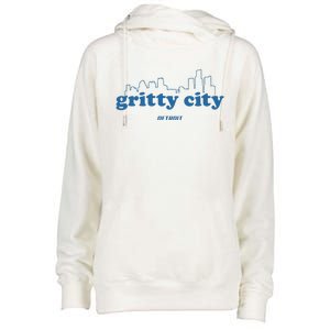 Detroit Gritty City Womens Funnel Neck Pullover Hood