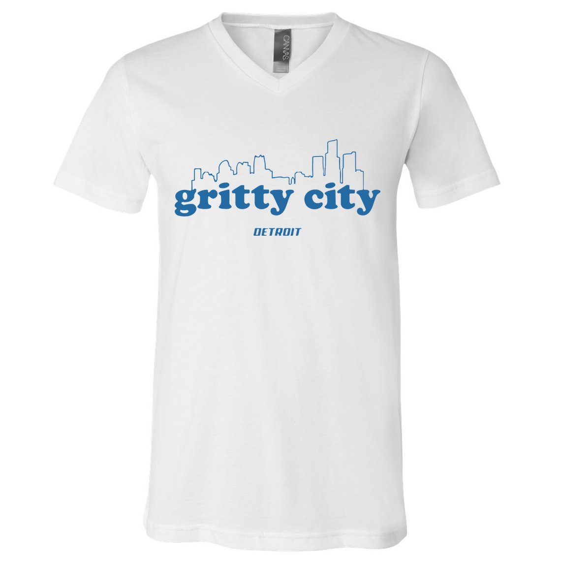 Detroit Gritty City V-Neck T-Shirt