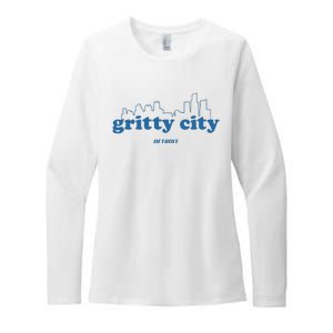 Detroit Gritty City Womens CVC Long Sleeve Shirt