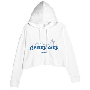 Detroit Gritty City Crop Fleece Hoodie