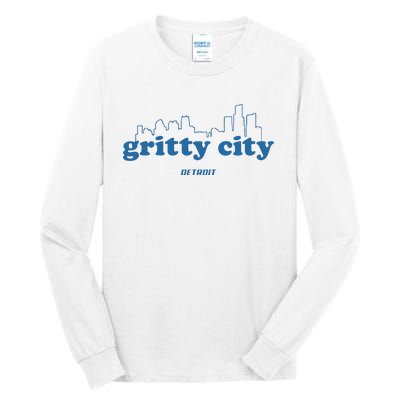 Detroit Gritty City Tall Long Sleeve T-Shirt